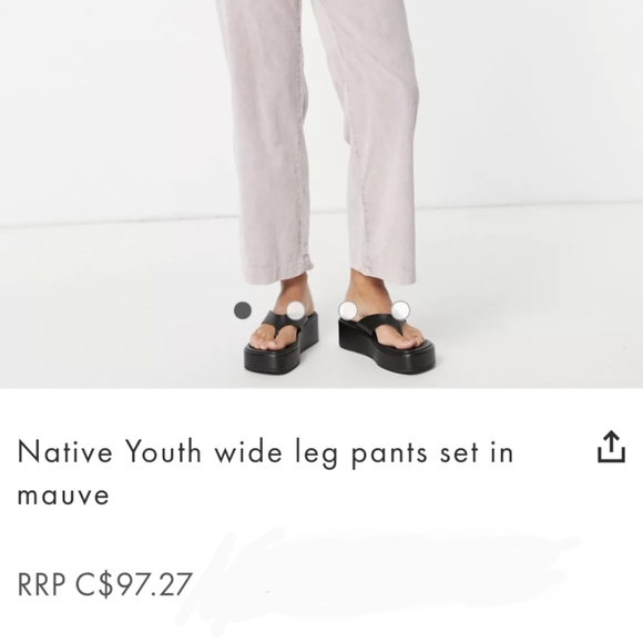 Native Youth mauve thinker pants - Picture 2 of 14